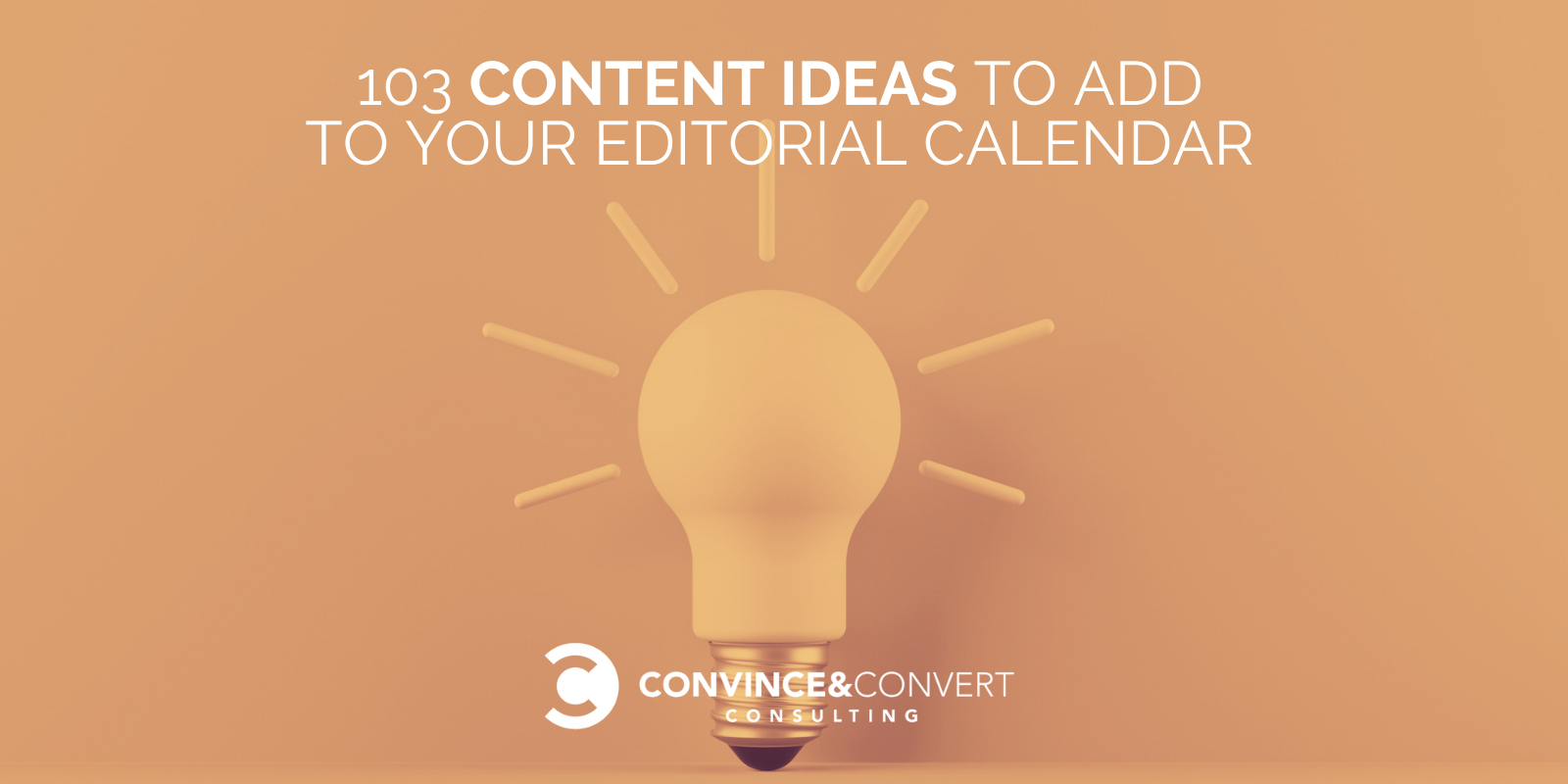 You are currently viewing 103 Content Ideas to Add to Your Editorial Calendar
